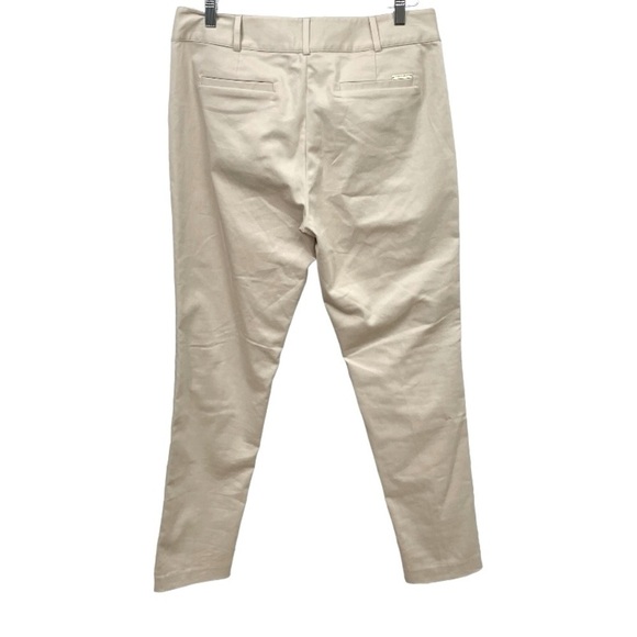 Michael Kors lightweight Khaki flat front pants size 10 - Picture 3 of 10